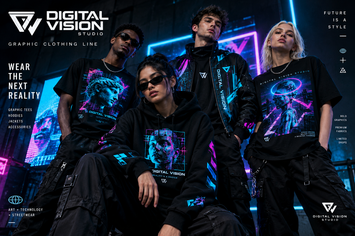 Digital Vision Studio Clothing Line: Where Technology Meets Modern Fashion