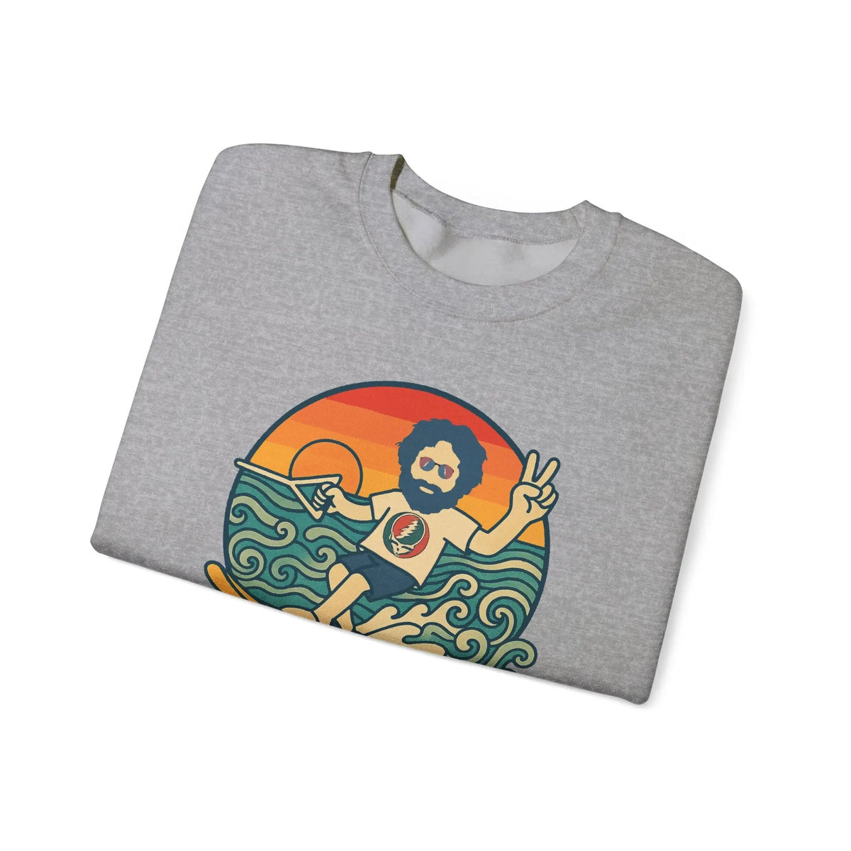 เสื้อคอกลม Waterskiin' Jerry Life is Dead