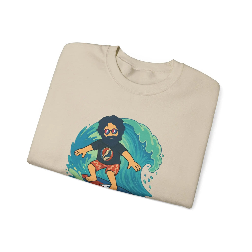 เสื้อคอกลมลาย Jerry เล่นเซิร์ฟ Life is Dead