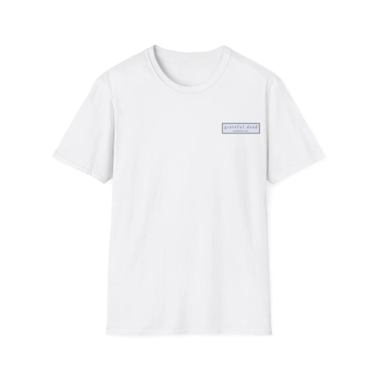 เสื้อยืดคอลเลกชัน Vineyard สีแมตช์ลาย Jerry Garcia สกรีนสองด้าน