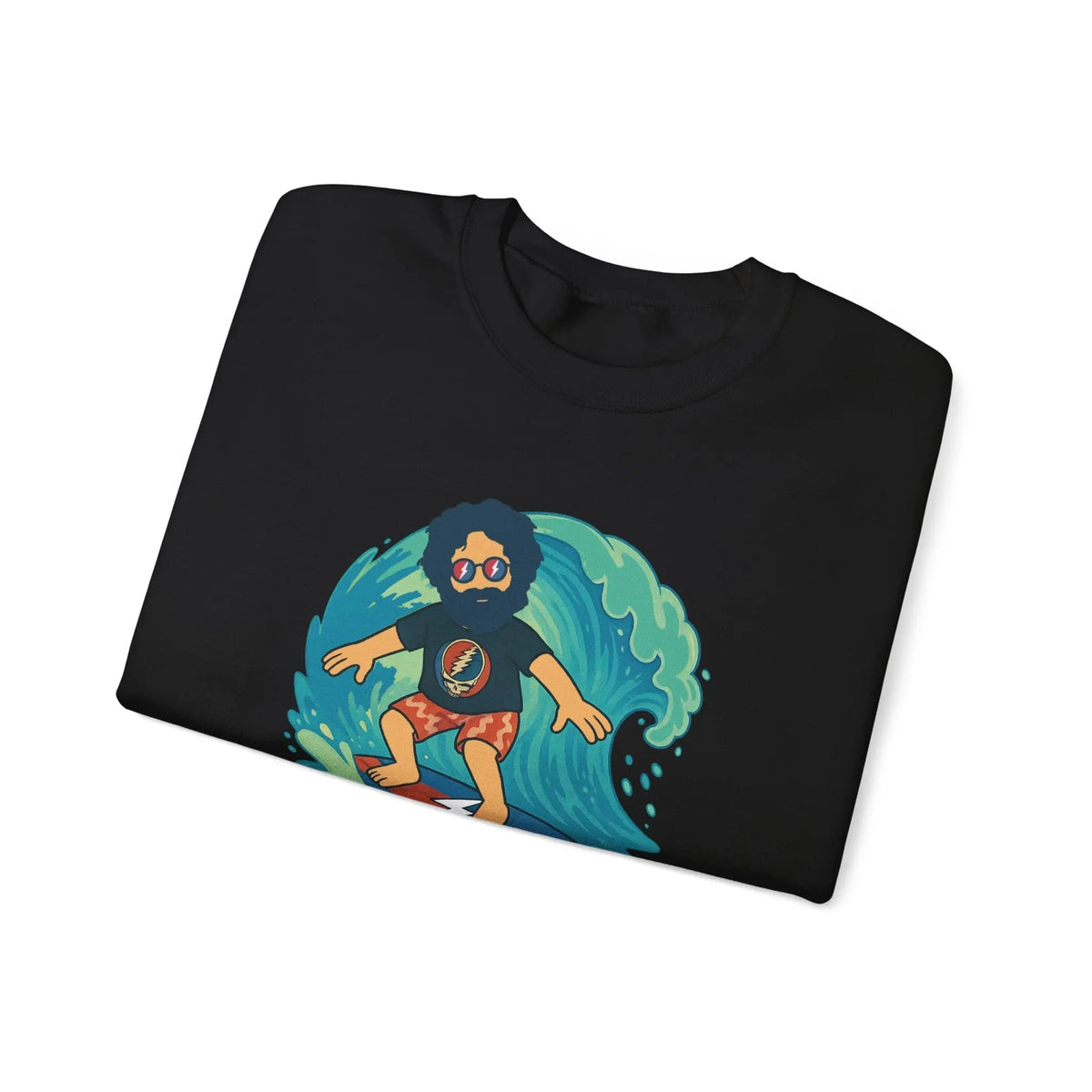 เสื้อคอกลมลาย Jerry เล่นเซิร์ฟ Life is Dead