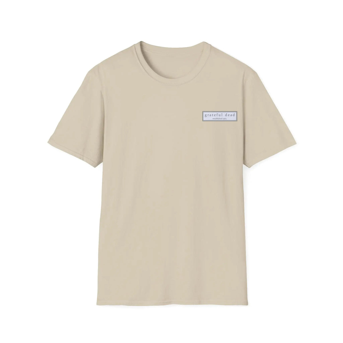เสื้อยืดคอลเลกชัน Vineyard สีแมตช์ลาย Jerry Garcia สกรีนสองด้าน