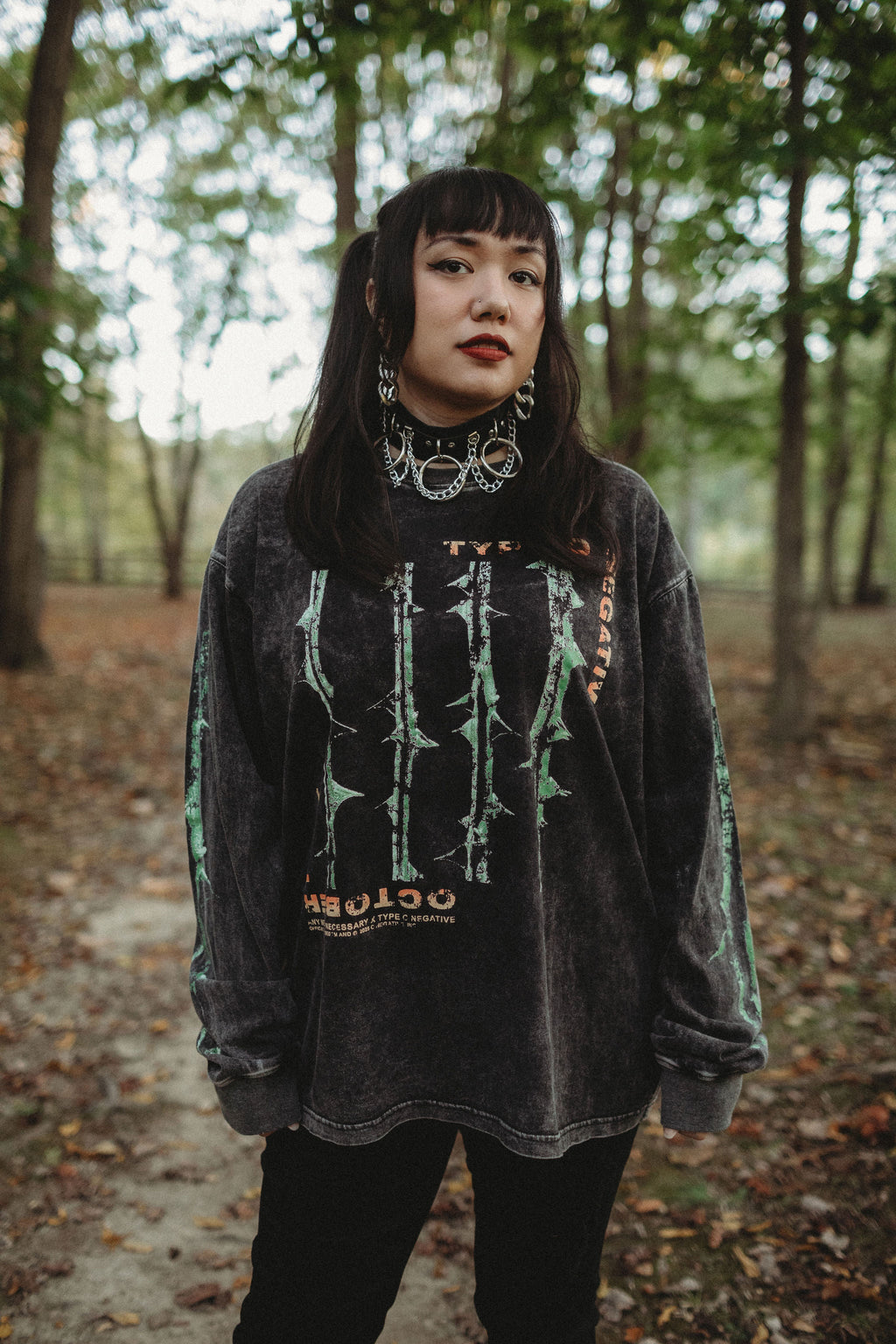 เสื้อยืดแขนยาว October Rust วินเทจ