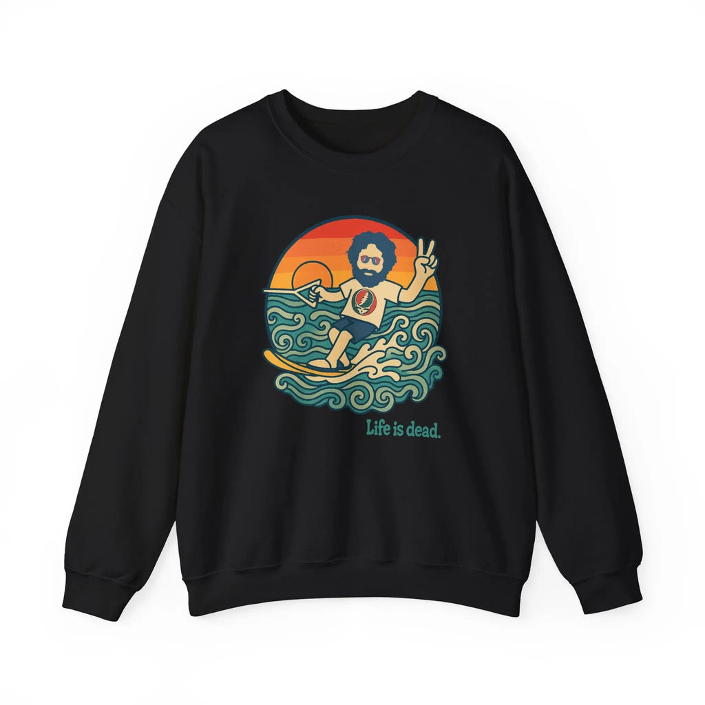 เสื้อคอกลม Waterskiin' Jerry Life is Dead