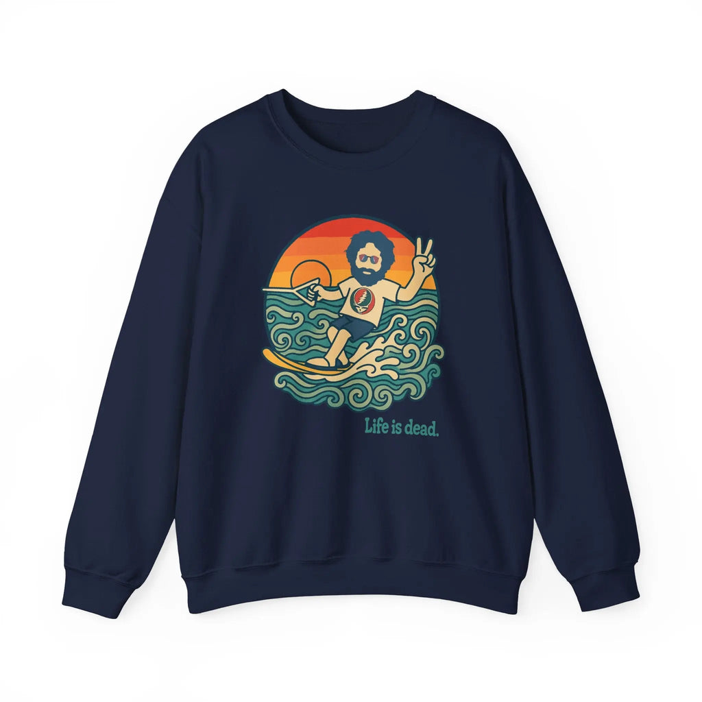 เสื้อคอกลม Waterskiin' Jerry Life is Dead
