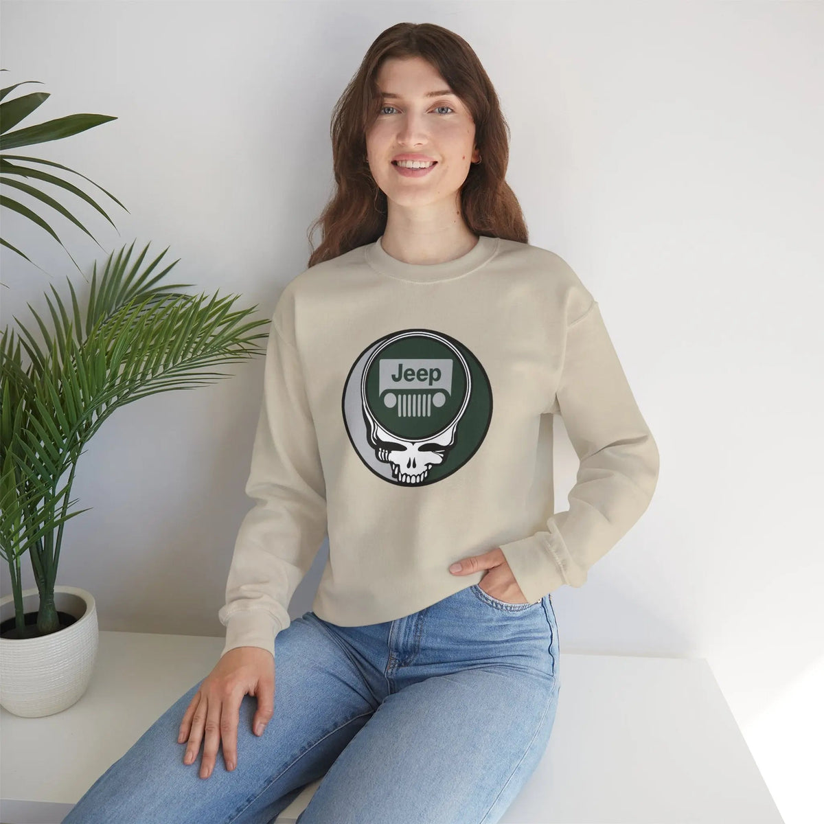 เสื้อสเวตเตอร์คอกลม Jeep Stealie