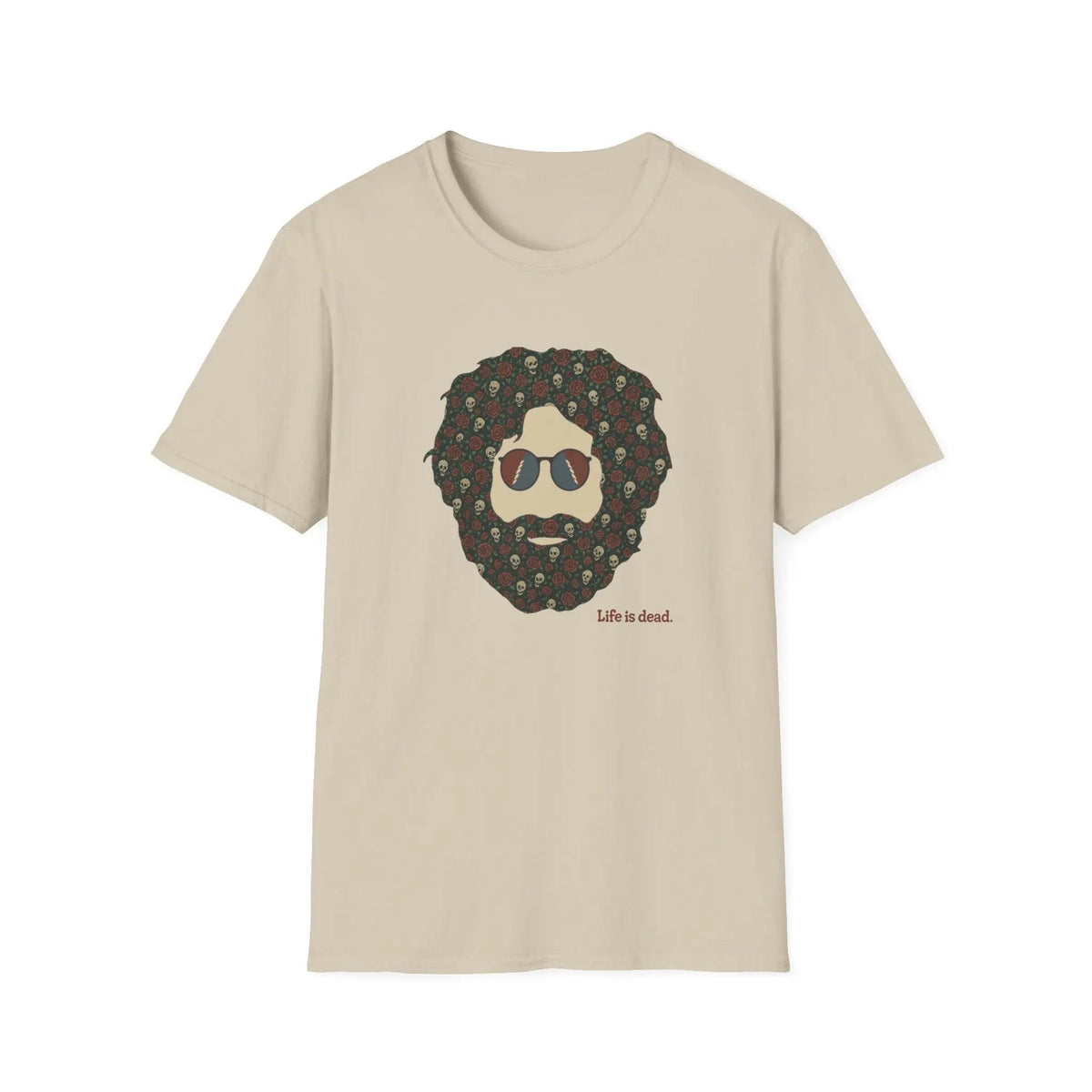 เสื้อยืด Skull & Roses Jerry Life is Dead