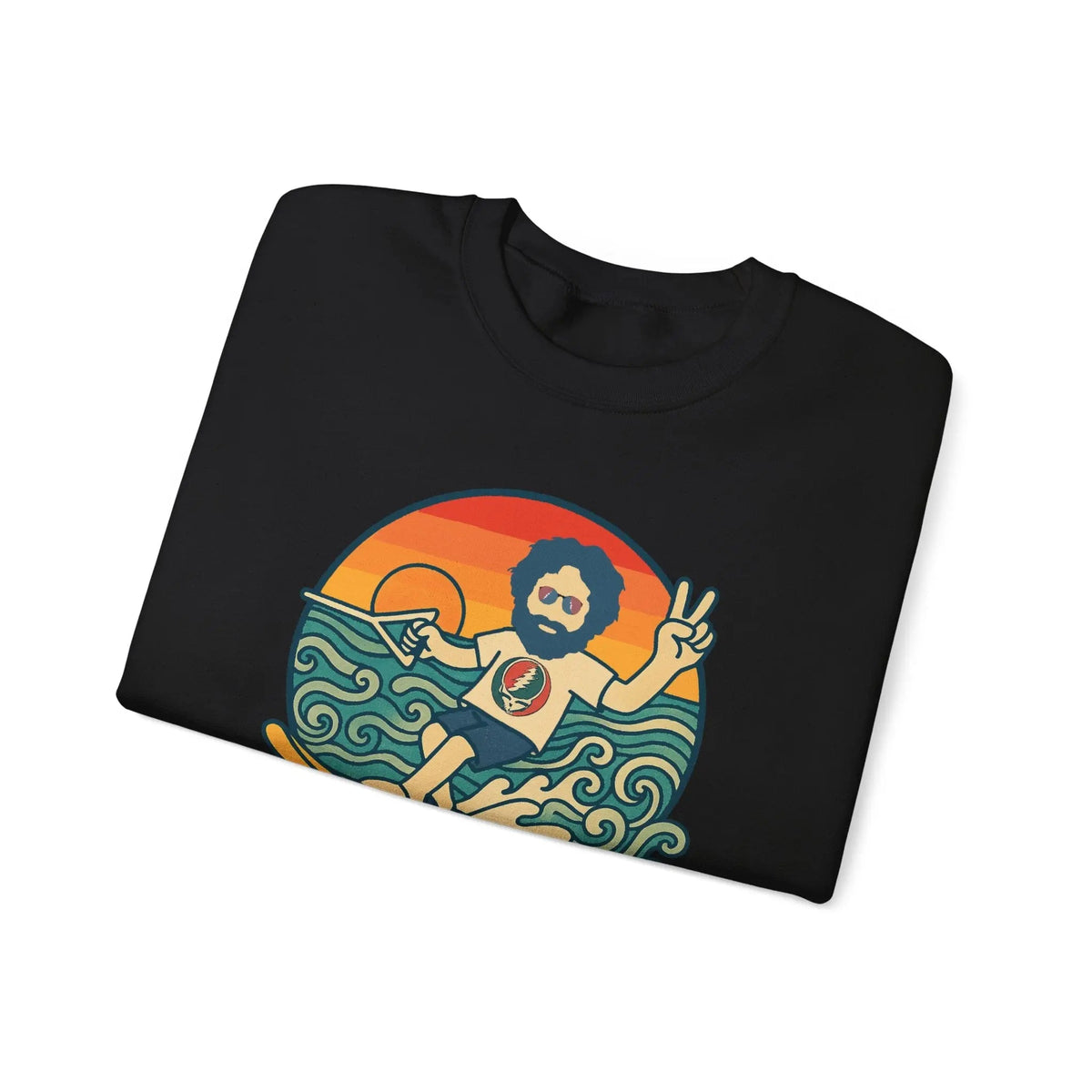 เสื้อคอกลม Waterskiin' Jerry Life is Dead