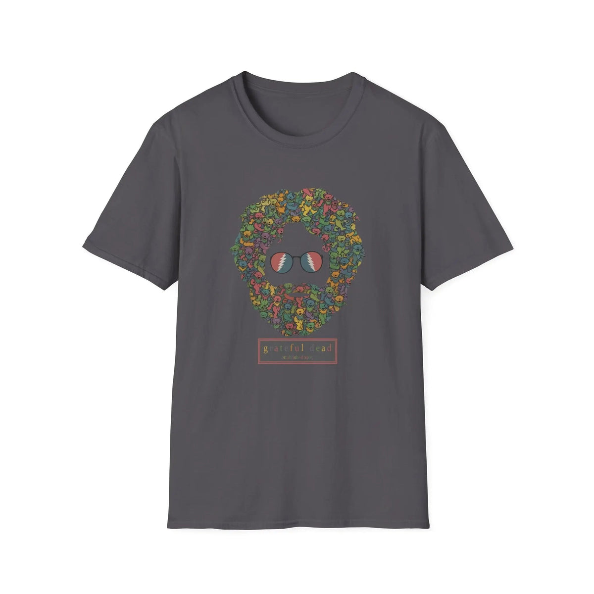 เสื้อยืดคอลเลกชัน Vineyard ลายหน้าหมีเต้นรำ Jerry Garcia