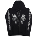 เสื้อฮู้ดซิปหน้า Cerberus สีดำ