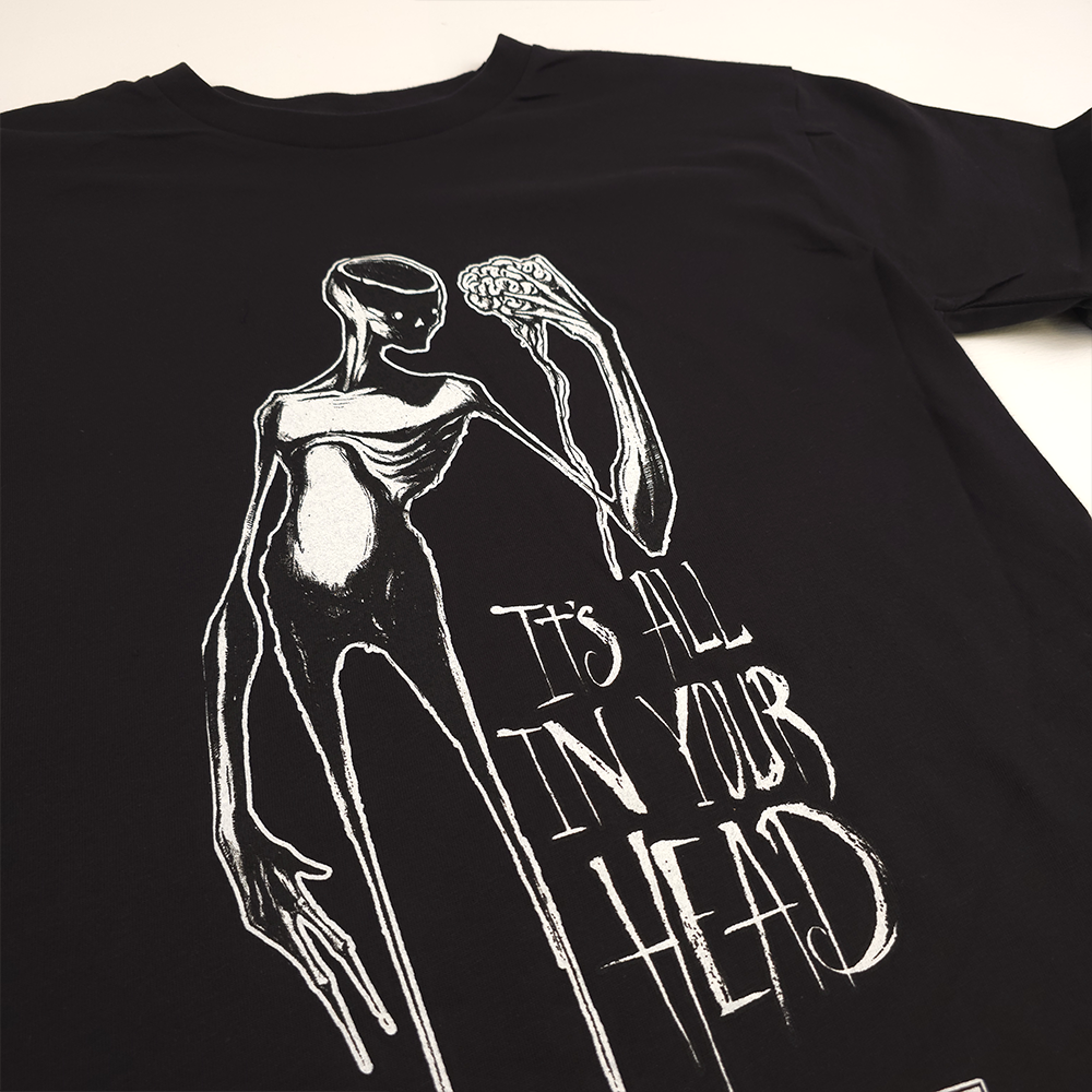 เสื้อยืด It's All In Your Head สีดำ