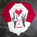เสื้อยืดแขน 3/4 ลายขอบคม
