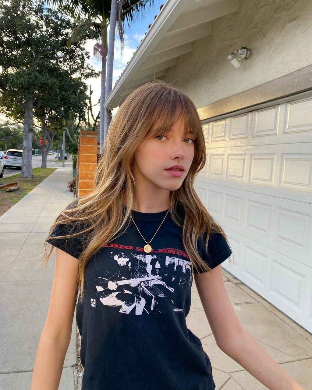 เสื้อยืดลายกราฟิกคลาสสิกร็อกสำหรับผู้หญิง เสื้อยืดคอตตอนแขนสั้นคอกลมฤดูร้อน