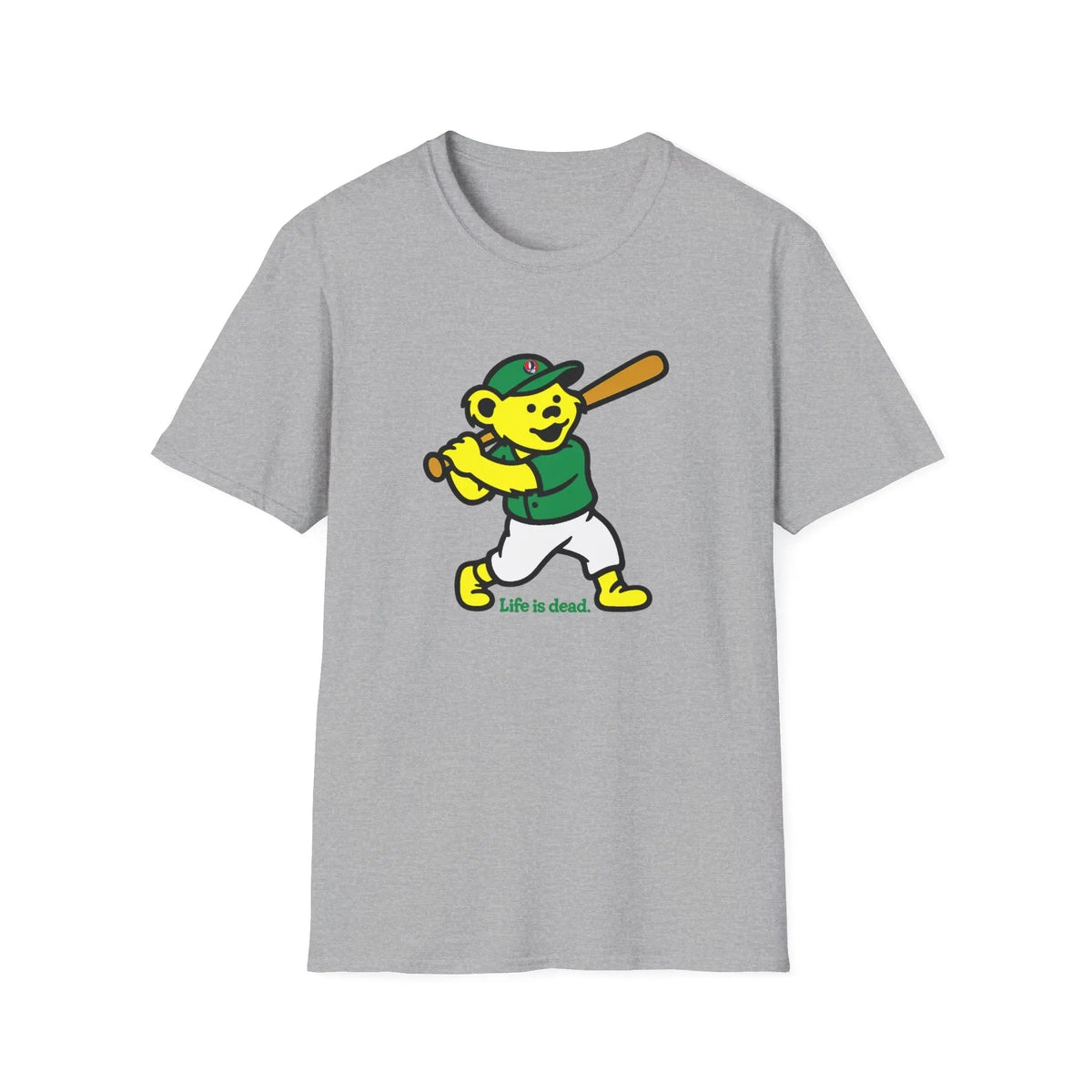 Baseball Edition Dancing Bear - Life is Dead T-Shirt