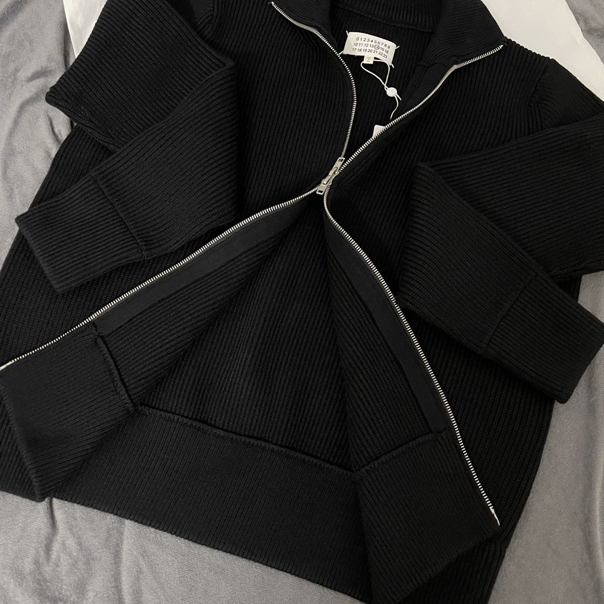 เสื้อแจ็กเก็ตขนสัตว์คอสูงซิปสองทาง