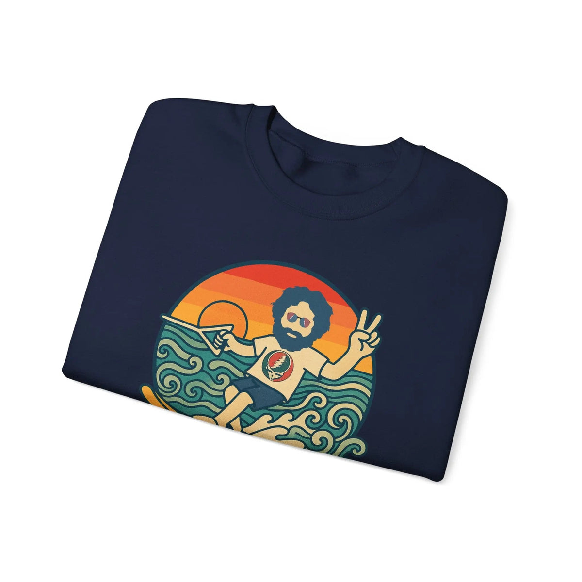 เสื้อคอกลม Waterskiin' Jerry Life is Dead