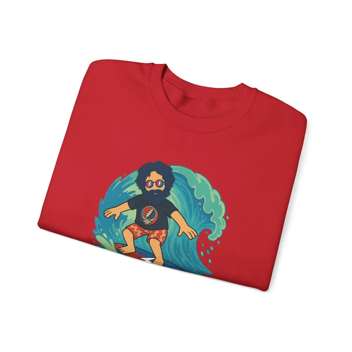 เสื้อคอกลมลาย Jerry เล่นเซิร์ฟ Life is Dead