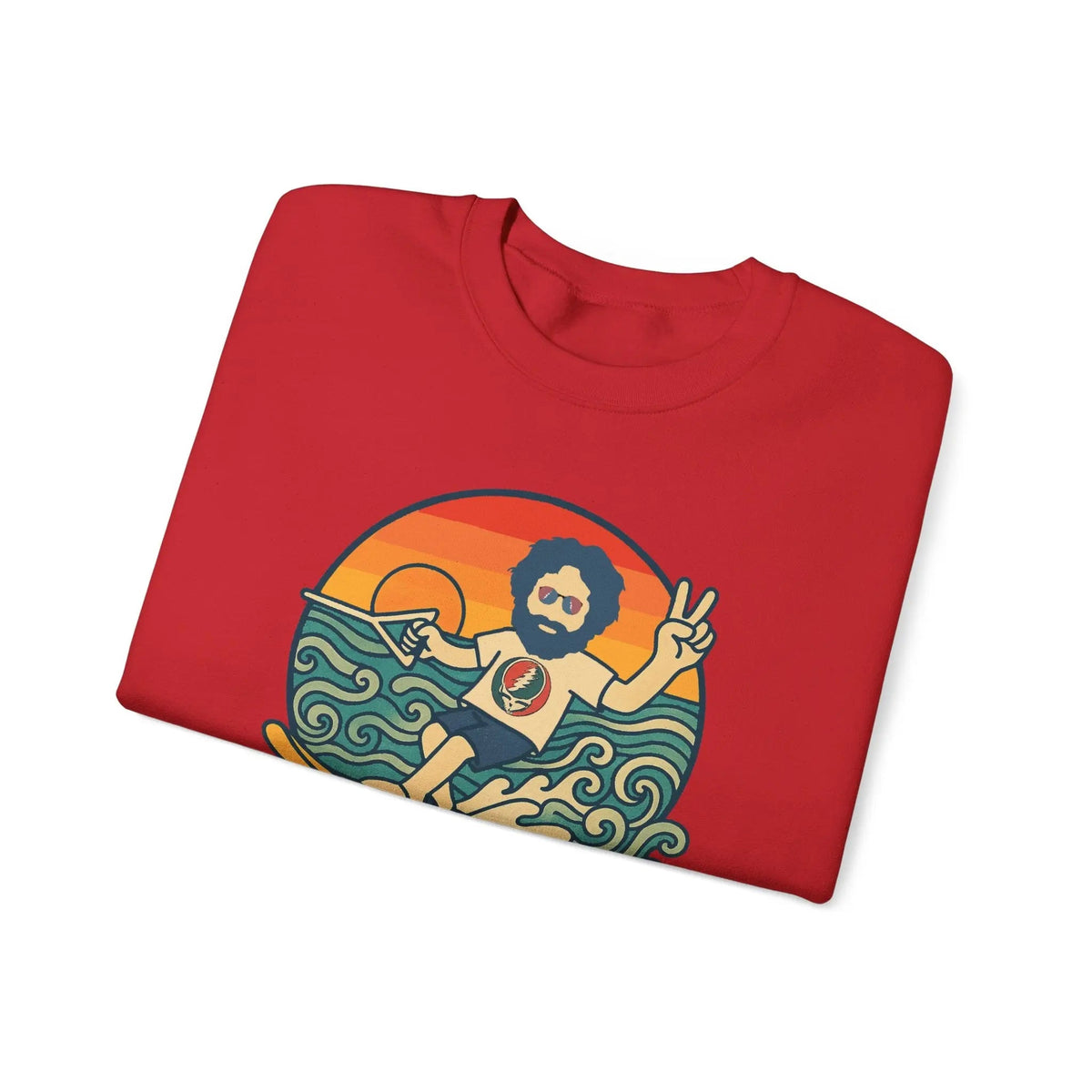 เสื้อคอกลม Waterskiin' Jerry Life is Dead