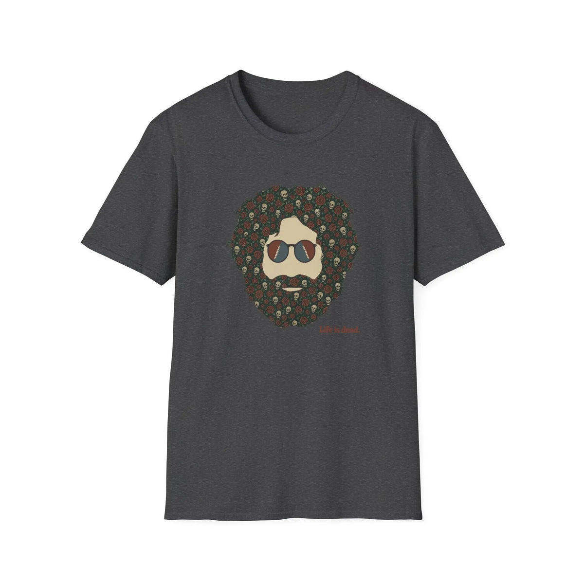 เสื้อยืด Skull & Roses Jerry Life is Dead