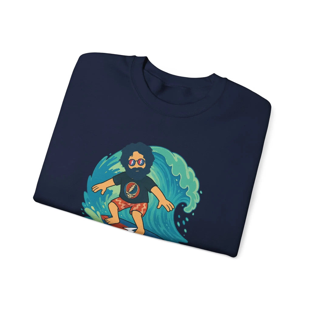 เสื้อคอกลมลาย Jerry เล่นเซิร์ฟ Life is Dead