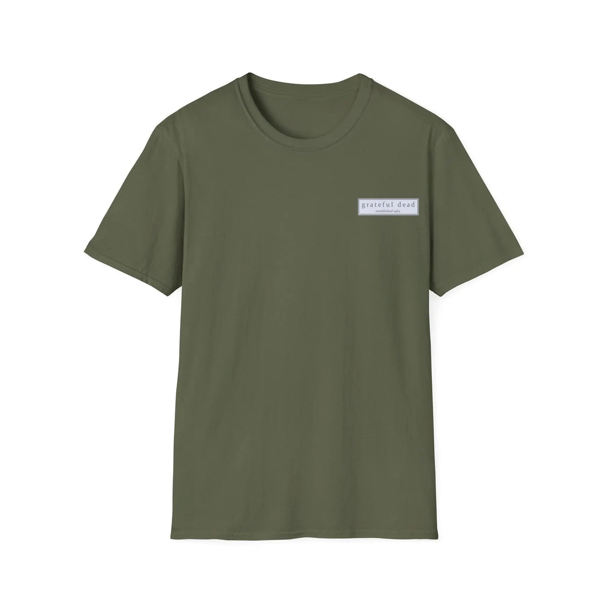 เสื้อยืดคอลเลกชัน Vineyard สีแมตช์ลาย Jerry Garcia สกรีนสองด้าน
