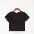 เสื้อแขนสั้นรัดรูปโชว์สะดือ