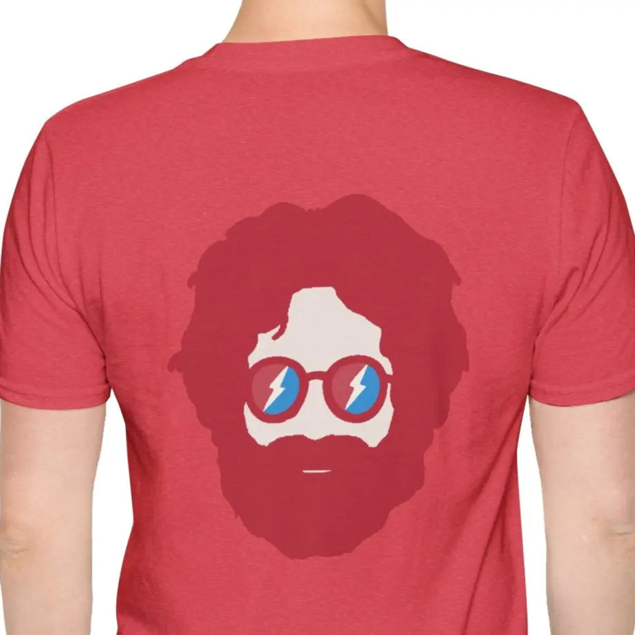 เสื้อยืดคอลเลกชัน Vineyard สีแมตช์ลาย Jerry Garcia สกรีนสองด้าน