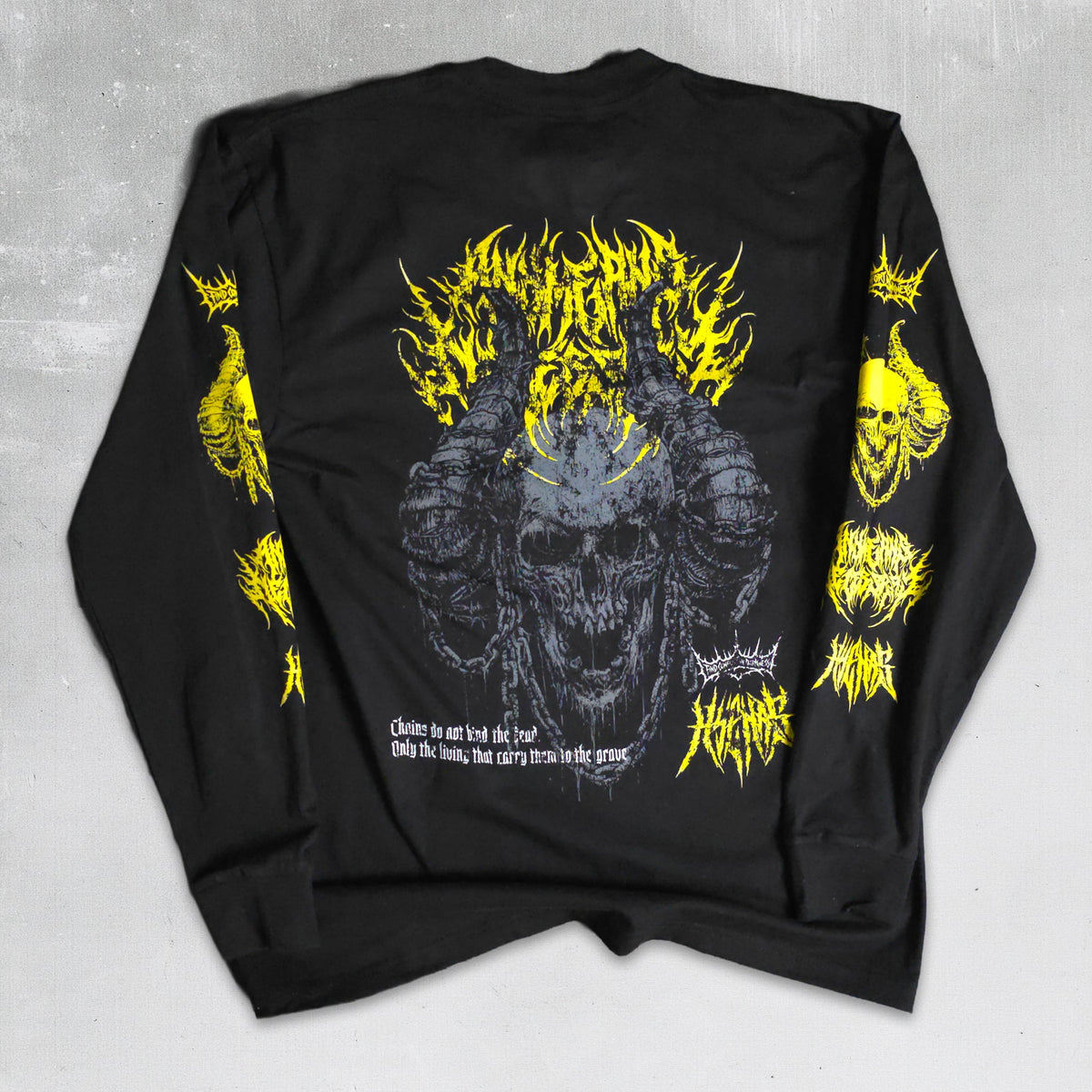 Chains Long Sleeve T-Shirt Black