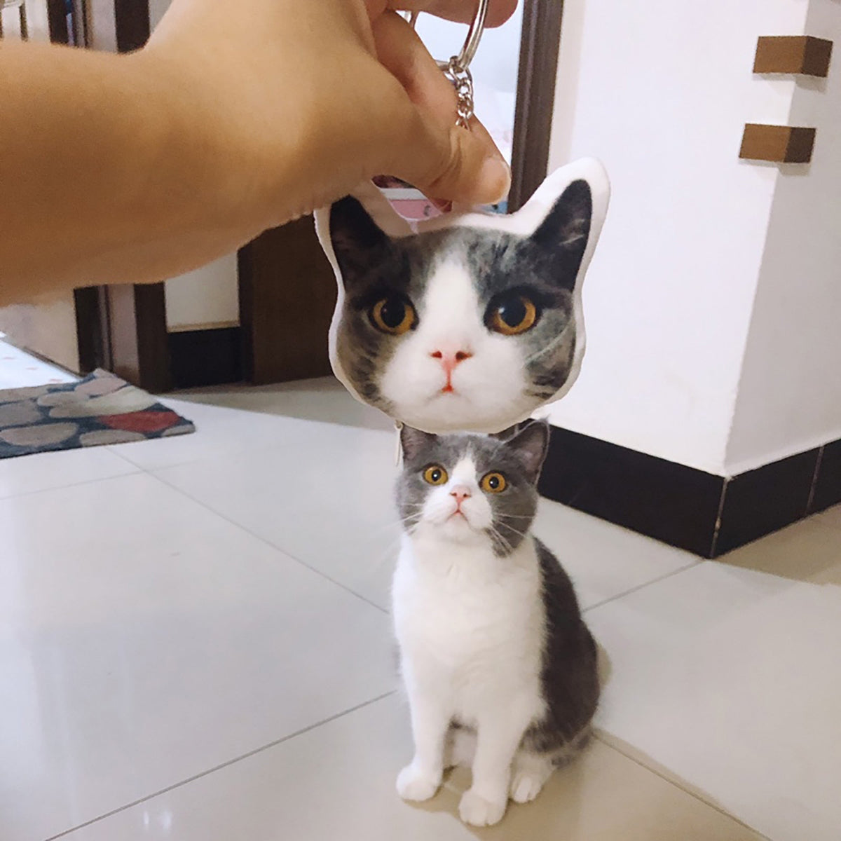 จี้ตุ๊กตาผ้าขนสัตว์สั่งทำพิเศษ พวงกุญแจรูปสัตว์เลี้ยงน่ารัก ของขวัญสั่งทำพิเศษ