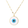 สร้อยคอ Boho Evil Blue Eye สำหรับผู้หญิงและผู้ชาย สร้อยคอโช้คล้องคอรูปงูและดวงตาเห็นแจ้ง