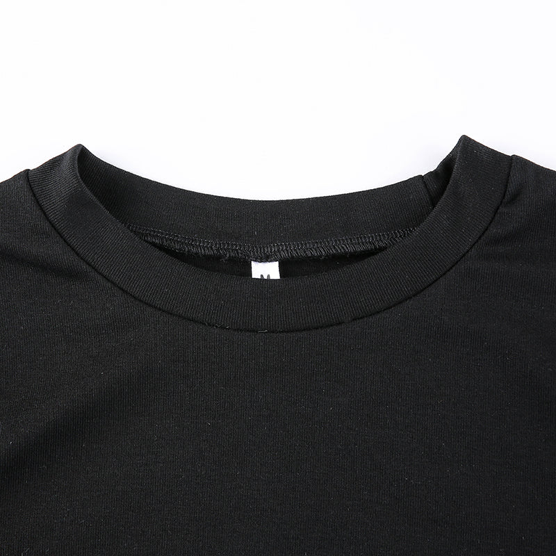 เสื้อสเวตเตอร์ผู้หญิงถักโปร่ง สำหรับปาร์ตี้ คอเว้า รัดรูป ลายร่อง เสื้อสตรีฤดูร้อน