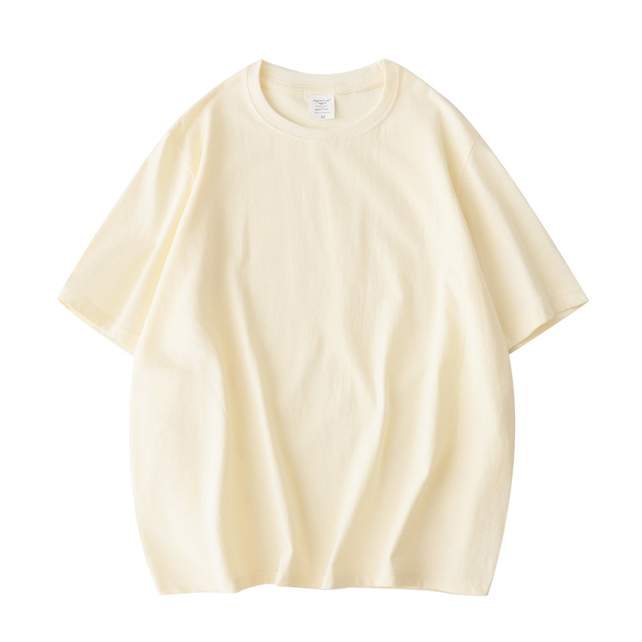 เสื้อยืดผู้หญิงคอวีสีพื้น เสื้อยืดผู้หญิงผ้าฝ้าย 100% เสื้อยืดแขนสั้นผู้หญิง เสื้อท่อนบน