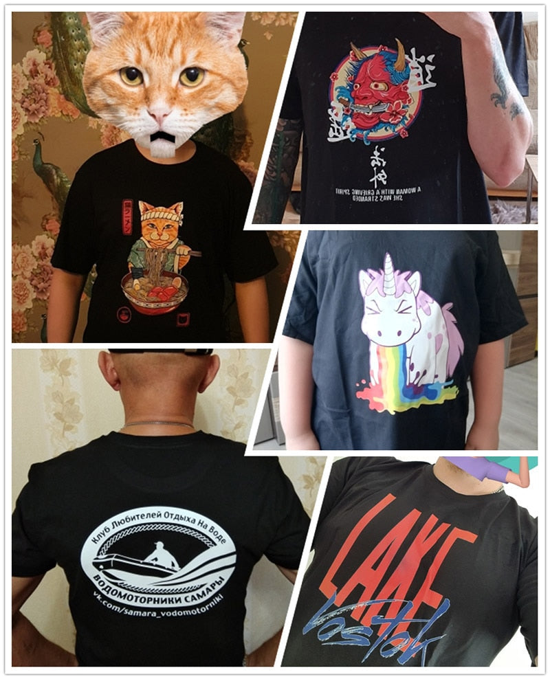 เสื้อยืดสั่งทำพิเศษ ไซซ์ยุโรป คอตตอน 100% ใส่ดีไซน์ โลโก้ ข้อความ ของคุณได้ พิมพ์ลายสำหรับผู้ชายและผู้หญิง ดีไซน์ออริจินัล
