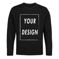 เสื้อเชิ้ตแขนยาวสั่งทำพิเศษ ไซซ์ยุโรป คอตตอน 100% ใส่ดีไซน์ โลโก้ ข้อความ ของขวัญคุณภาพสูง เสื้อท่อนบน