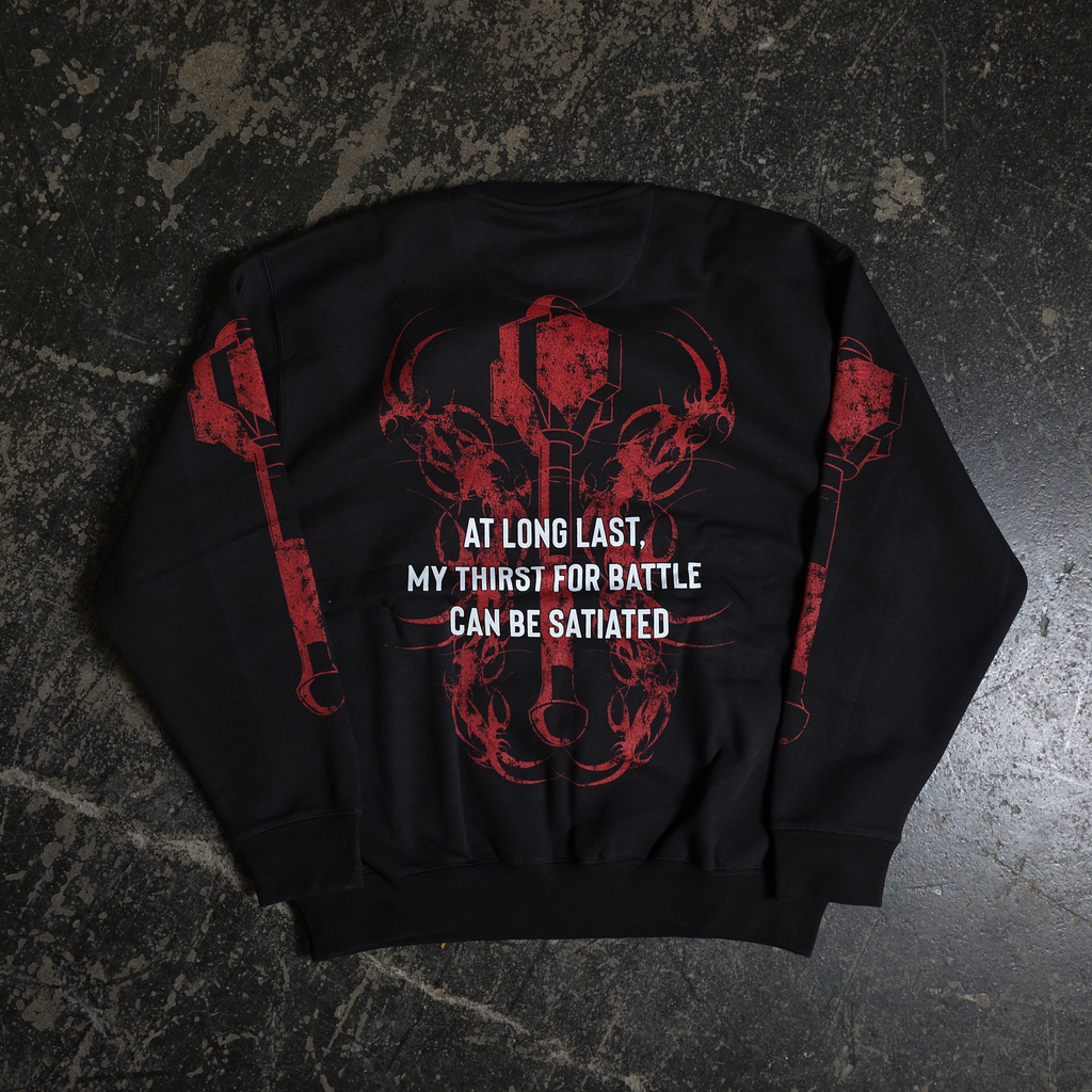 เสื้อสเวตเตอร์คอกลม Thirst For Battle