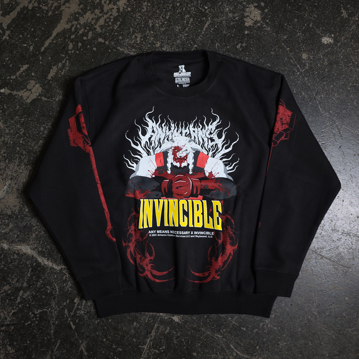 เสื้อสเวตเตอร์คอกลม Thirst For Battle