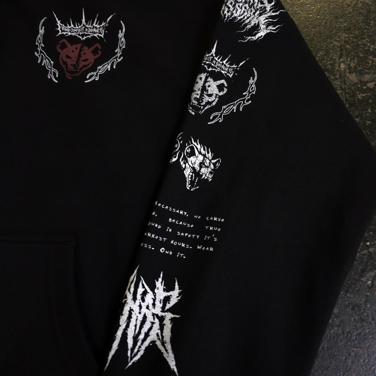 เสื้อฮู้ดซิปหน้า Mantra