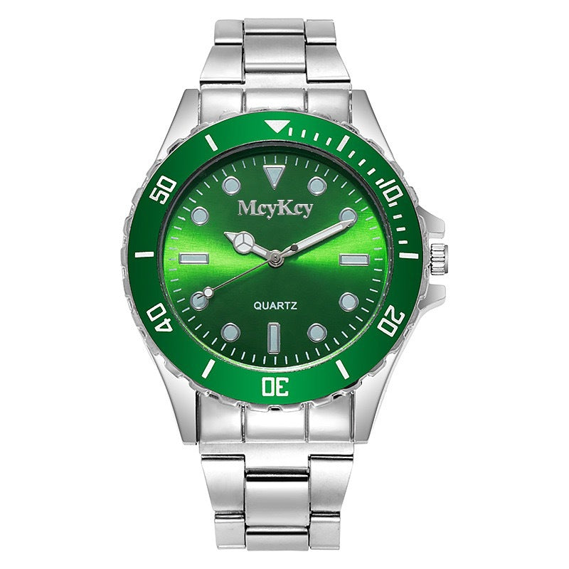 Business luminous quartz watch for students