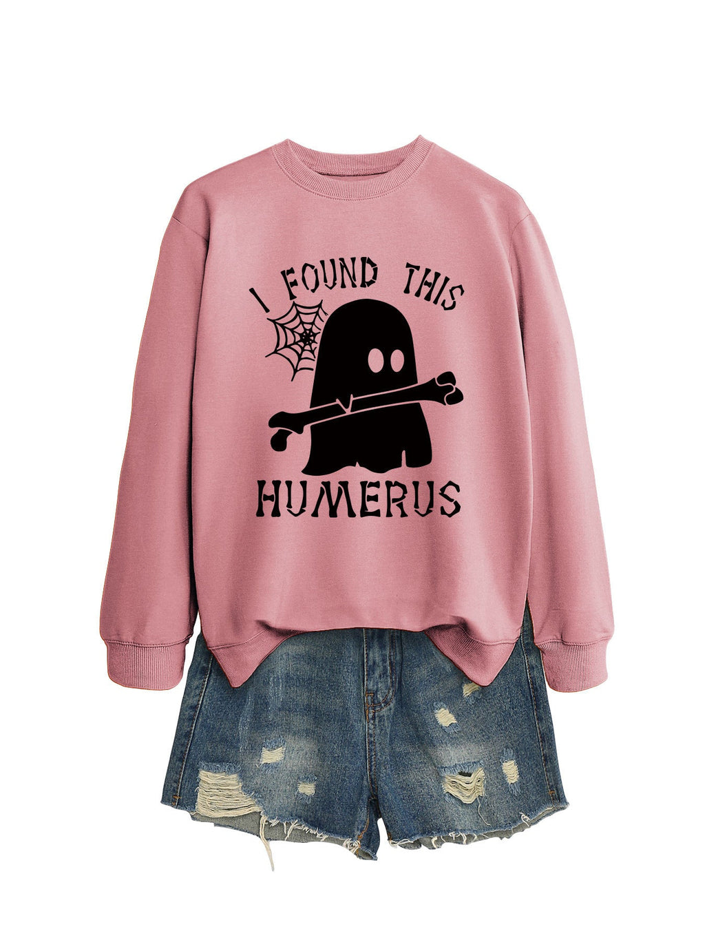 ฉันเจอเสื้อสเวตเตอร์คอกลมทรงหลวม HUMERUS ตัวนี้