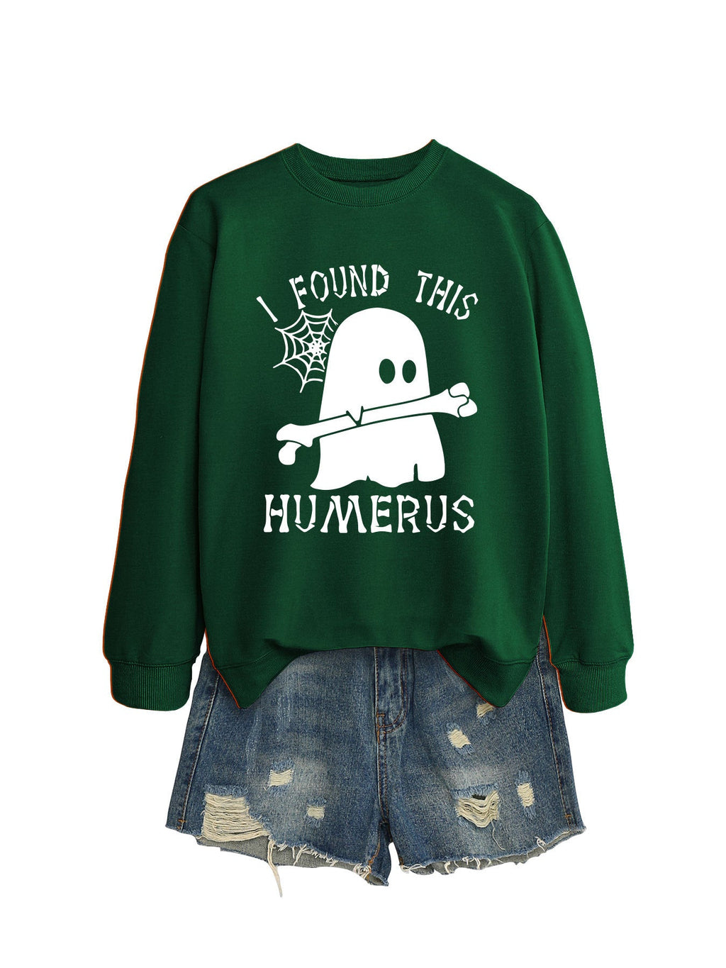 ฉันเจอเสื้อสเวตเตอร์คอกลมทรงหลวม HUMERUS ตัวนี้