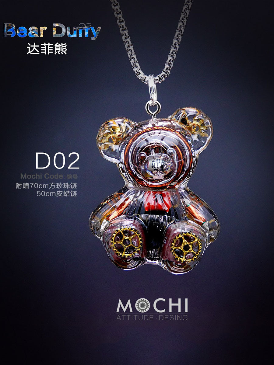 เสื้อสเวตเตอร์พร้อมจี้สร้อยคอคู่ Duffy Bear สไตล์ไซเบอร์พังก์สุดสร้างสรรค์
