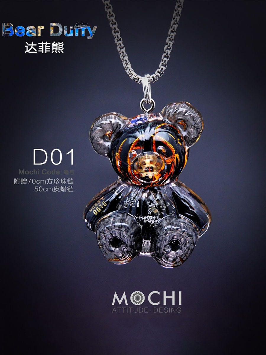 เสื้อสเวตเตอร์พร้อมจี้สร้อยคอคู่ Duffy Bear สไตล์ไซเบอร์พังก์สุดสร้างสรรค์