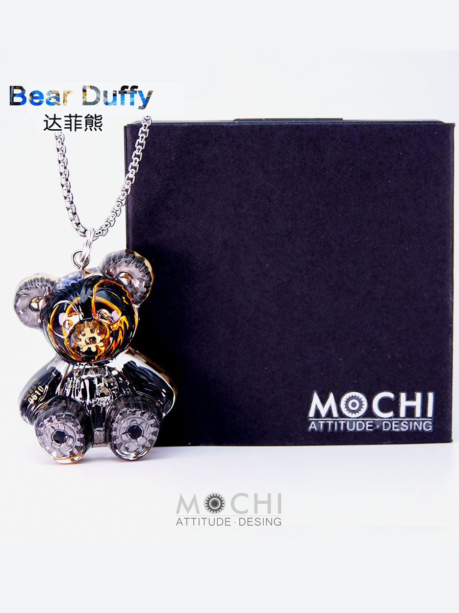 เสื้อสเวตเตอร์พร้อมจี้สร้อยคอคู่ Duffy Bear สไตล์ไซเบอร์พังก์สุดสร้างสรรค์