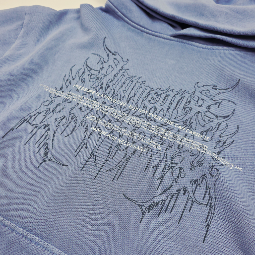 เสื้อฮู้ดแบบสวม Pressure สีองุ่น