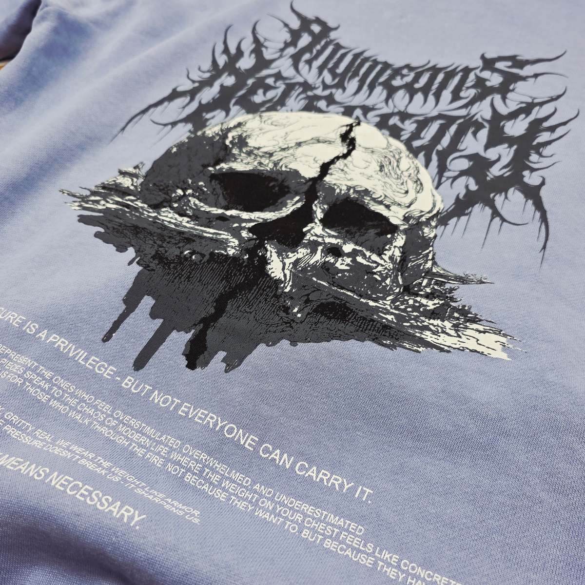 เสื้อฮู้ดแบบสวม Pressure สีองุ่น
