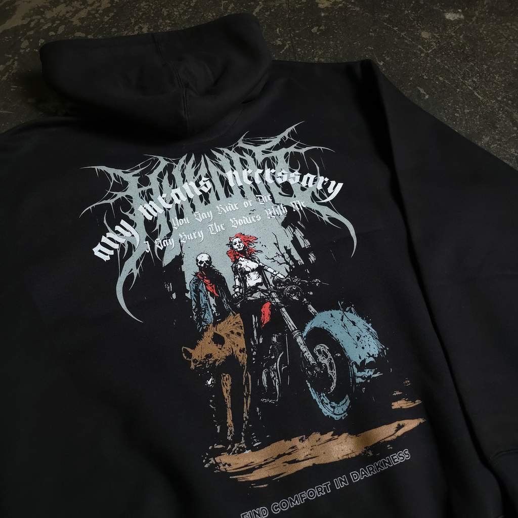 เสื้อฮู้ดซิปหน้า Ride or Die