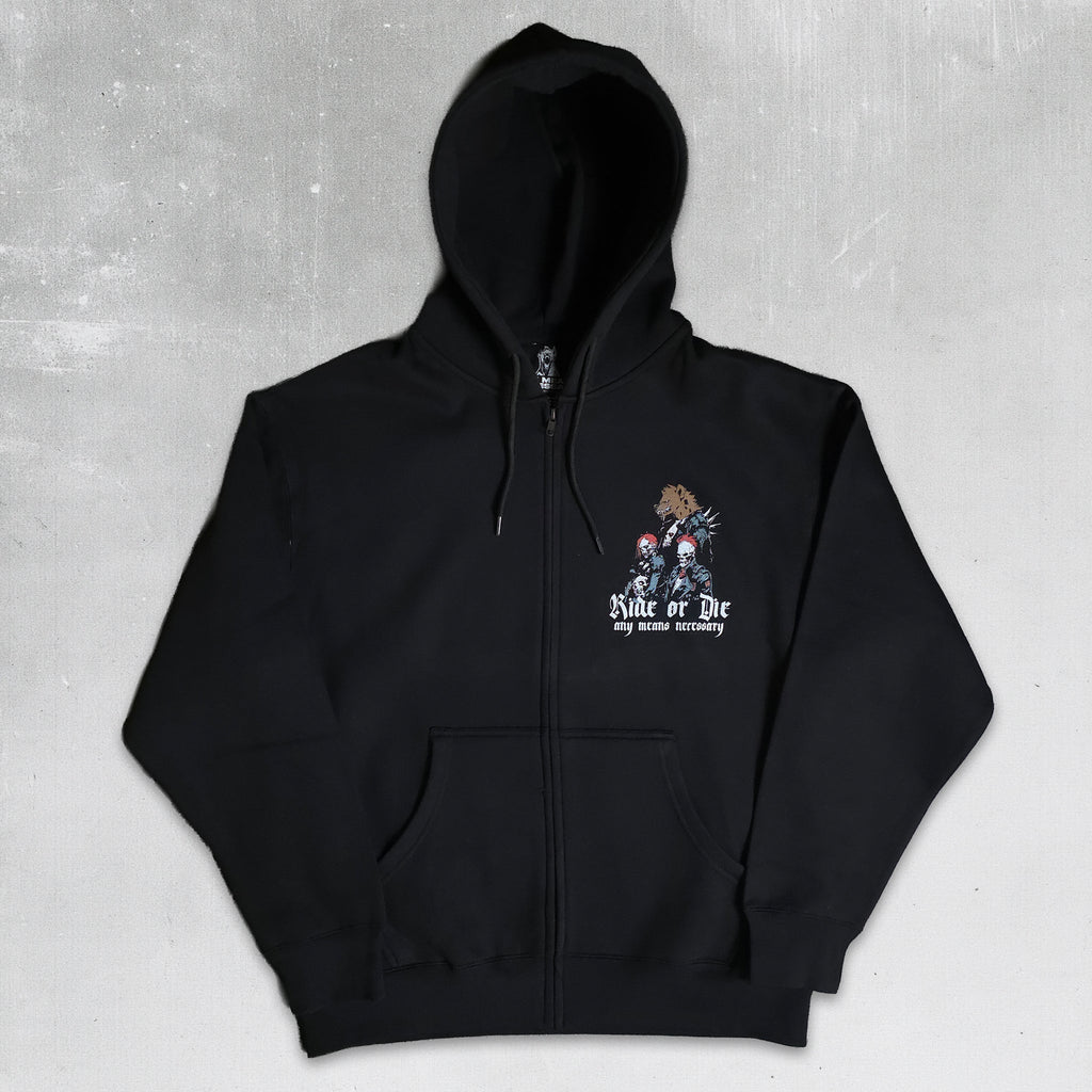 เสื้อฮู้ดซิปหน้า Ride or Die