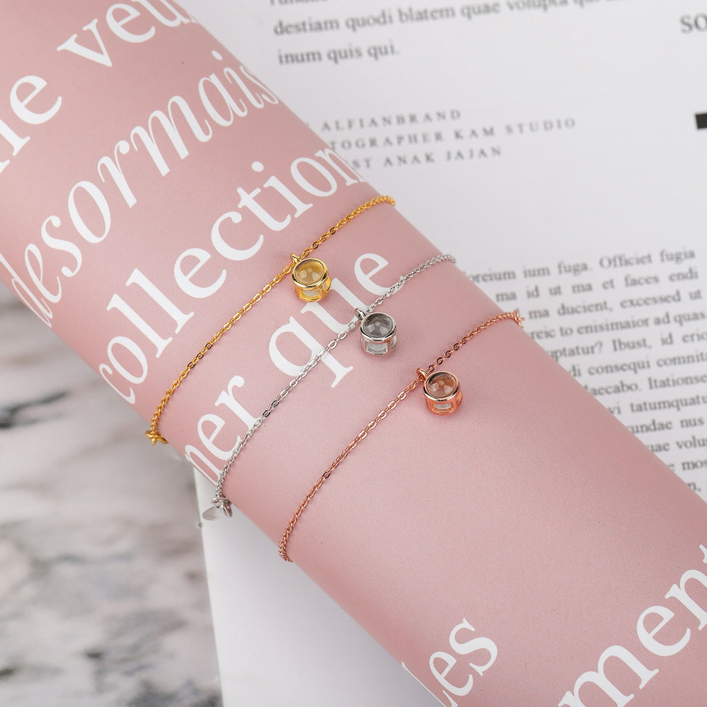 สร้อยข้อมือโปรเจกเตอร์รูปภาพสั่งทำพิเศษ “I Love You” 100 ภาษา