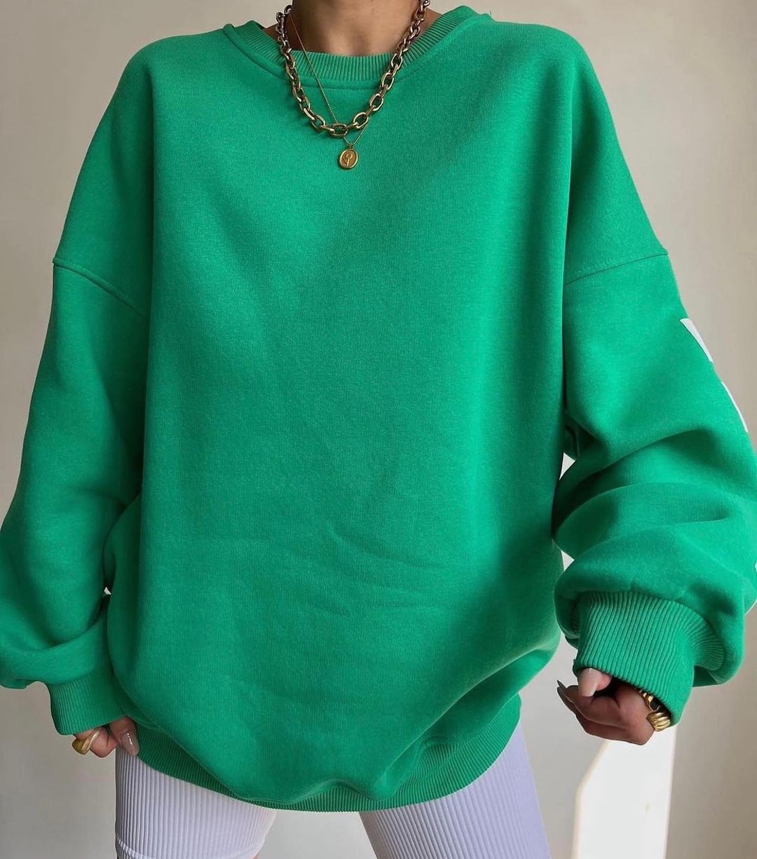 เสื้อสเวตเชิ้ตลายตัวอักษรสไตล์แคชชวลสำหรับผู้หญิง เสื้อฮู้ดแขนยาวทรงหลวม สตรีทแวร์ Y2K
