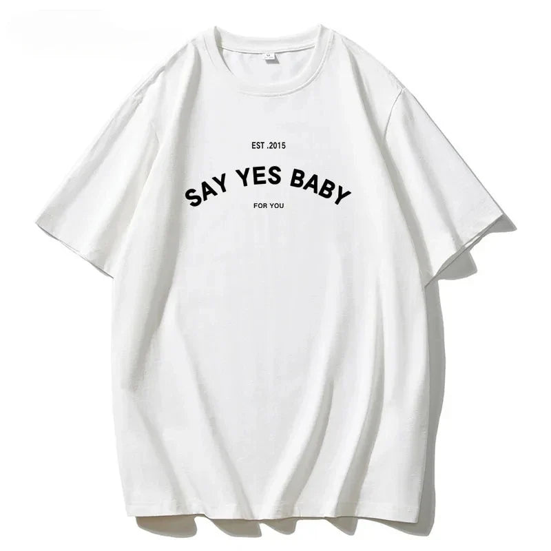 เสื้อยืดลายตัวอักษร Prosecco เนื้อผ้าคอตตอน ระบายอากาศดี เหมาะสำหรับฤดูร้อน